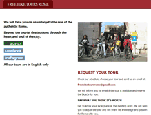 Tablet Screenshot of freebiketoursrome.com